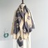 Temperament small fragrance scarf women's versatile coat decoration warm camellia scarf dual-use imitation cashmere shawl thick version