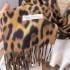 Autumn and winter, same niche design, leopard print long scarf, women's American spicy girl style, fashionable shawl trend