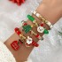 Christmas personality cute cartoon Christmas bracelet Santa Claus reindeer snowman tree Christmas atmosphere accessories for women