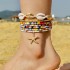 Cross border new Bohemian vacation style shell bead woven bracelet beach style starfish rice bead seven piece set