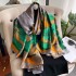 Spring, summer, and autumn new Korean style simulated silk scarf for women's decoration, versatile shawl, sunscreen beach towel, live broadcast, wholesale, and in stock