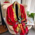 Spring, summer, and autumn new Korean style simulated silk scarf for women's decoration, versatile shawl, sunscreen beach towel, live broadcast, wholesale, and in stock