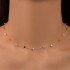 AliExpress European and American Foreign Trade Jewelry Three Dimensional Square Necklace Neck Chain Simple Chain Short Clavicle Chain