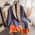 Scarf for women, versatile in winter, trendy brand, high-end feeling, imitation cashmere, office air conditioning shawl, outer layer, thick and warm scarf