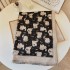 Cute cartoon cat high-end double-sided scarf women's winter Korean version new thick warm shawl dual-use scarf