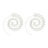 Wish AliExpress New Product: Leaf Spiral Personalized Rotating Roman Earrings, Leaf Earnail Accessories for Women