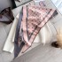 2024 autumn and winter new imitation cashmere triangular scarf with five pointed star print small fresh double-sided warm scarf draped