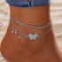 Cross border Beach Metal Pineapple Pearl Foot Chain Set Retro Multi layer Pendant Foot Chain Girl's High end Foot Decoration