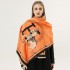 Scarf women's decorative air conditioning shawl 2021 autumn and winter imitation cashmere warm letter jacquard versatile short beard tassel scarf