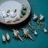 European and American natural beach seashells, seashells, gold-plated earrings, Bohemian style beach seashells, pendant necklaces, wholesale