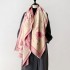 2024 new Korean version butterfly love flower imitation cashmere thick winter warm scarf fashionable shawl double-sided printed scarf