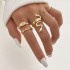 Cross border hot selling diamond studded eye cross leaf ring multi joint 23 piece set pearl sun moon ring