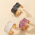 Korean version colored open ring, women's enamel glazed noodle finger ring, ins cold wind drip oil tail ring, irregular ring