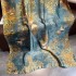 2023 New Simulated Silk Silk Women's Mountain Camellia Explosive Shawl Beach Scarf Thin Edition Trendy Brand New Silk Satin Multiple Scarves