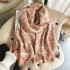 New imitation cashmere scarf, women's zoo jacquard decorative shawl scarf, in stock, thickened warm scarf wholesale