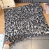 Autumn and winter, same niche design, leopard print long scarf, women's American spicy girl style, fashionable shawl trend