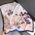 Silk scarf and square scarf with a high-end feel, 90cm small square scarf, professional scarf, simulated silk scarf, elegant printed scarf for women in spring and summer