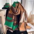 2024 New Scarf for Women, Autumn and Winter, Versatile in Europe and America, Thickened Student Couple Scarf, Women's Imitation Cashmere Warm Shawl