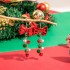 European and American Cross border Christmas New Colorful Bell Earhook Design CCB Bow Creative Earrings Earrings and Accessories for Women