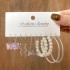 Cross border alloy heart pearl lock snake butterfly mushroom lock ear buckle creative personality card earrings 12 pieces batch