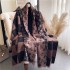 Air conditioned room shawl outside, women's summer office nap blanket, sofa blanket, imitation cashmere tassel warm scarf