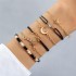 New cross-border accessories from Europe and America, fashionable and simple. Love pentagram moon combination six piece bracelet set