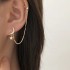 New European and American Star Moon Earclip Earnail No Ear Hole Female Creative Chain Earnail Cross border Ins Same Earring