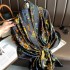 2023 New Simulated Silk Silk Women's Mountain Camellia Explosive Shawl Beach Scarf Thin Edition Trendy Brand New Silk Satin Multiple Scarves