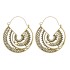 Amazon's new foreign trade bohemian style metal retro earrings with carved hollow earrings and earrings pendants