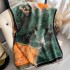 Autumn and winter new double-sided color oil painting series imitation cashmere thick warm scarf, air-conditioned room neck protection shawl for external use