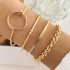 European and American cross-border retro simple chain bracelet fashion mix and match open bracelet bracelet bracelet bracelet, hand decoration, layering style combination wholesale