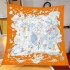 New twill silk scarf wholesale, spring and summer printed sunscreen scarf, silk scarf square scarf decoration scarf