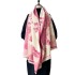 Shanshui Flower Language Winter Office Imitation Cashmere Warm Scarf for Mom, Chinese Style Retro Flower Air Conditioning Shawl