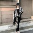 High quality imitation cashmere shawl, high-end ink painting, winter travel versatile warm scarf, thickened tassel cape