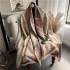 New imitation cashmere scarf for women with a high-end feel, fashionable in autumn and winter, thick tassel shawl, double-sided warm scarf wholesale