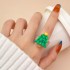 Christmas personalized cute cartoon ring Santa Claus reindeer snowman resin ring versatile accessories wholesale for women