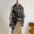 Hot selling camellia imitation cashmere scarf for women's decoration, double-sided shawl, long jacquard versatile warm scarf wholesale