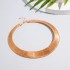 European and American cross-border fashion temperament, metal wide version plain collar necklace, sweet and cool design, geometric collar necklace necklace accessories