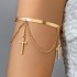 European and American cross-border jewelry fashion temperament butterfly tassel open arm chain personality versatile multi-layer chain bracelet for women