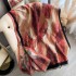 Autumn and winter new double-sided color oil painting series imitation cashmere thick warm scarf, air-conditioned room neck protection shawl for external use