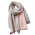 2021 autumn and winter imitation cashmere warm jacquard short beard tassel scarf women's geometric air conditioning shawl versatile scarf