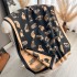 Autumn and winter animals, cats, sweet and cute ladies, imitation cashmere warm scarf, high-end air conditioning shawl scarf