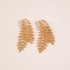 New European and American Creative Alloy Double Butterfly Earrings Vintage Gold Exaggerated Size Butterfly Earrings Earrings Female Earrings