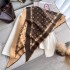 2024 autumn and winter new imitation cashmere triangular scarf with five pointed star print small fresh double-sided warm scarf draped