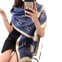 New Japanese and Korean tassel scarves for women, long and warm, large-sized shawls, winter letter carriage scarves, one piece hair replacement