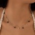 Cross border jewelry light luxury diamond inlaid blue devil's eye pendant collarbone chain fashionable temperament imitation pearl necklace for women