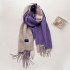 2022 Solid Color Scarf Women's Tassel Imitation Cashmere Golden Classic Double sided Shawl Korean Edition Versatile Warm Scarf Wholesale Hot Item