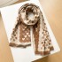 Korean version cute peach heart warm imitation cashmere atmosphere thick shawl women autumn and winter sweet student versatile scarf women