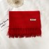 2022 Short Beard Solid Color Scarf Women's Tassel Imitation Cashmere Winter Air Conditioning Shawl Korean Version Versatile Warm Scarf Wholesale