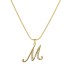 Cross border new European and American 26 letter creative simple copper inlaid zircon snake chain gold necklace high-end collarbone chain for women